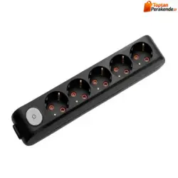 Viko Multi-Let Beşli Grup Priz Anahtarlı Topraklı Klemensli Siyah (Çocuk Korumalı) 90137500